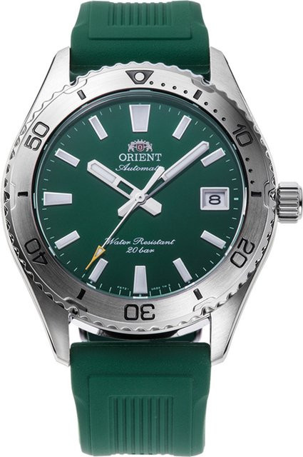 Orient Armbanduhr Mako 40, Automatik, Edelstahl, Grün, Silikon, Herren - Bild 1