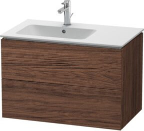 Duravit Waschtischunterschrank L-Cube in Nussbaum dunkel, B/T/H: 82 x 48,1 x 55 cm - Bild 1