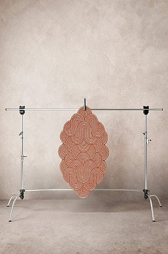 Jotex HILAANA Florteppich in Orange mit abstraktem Design aus Polyester, B/B: 85 x 120 cm - Bild 1