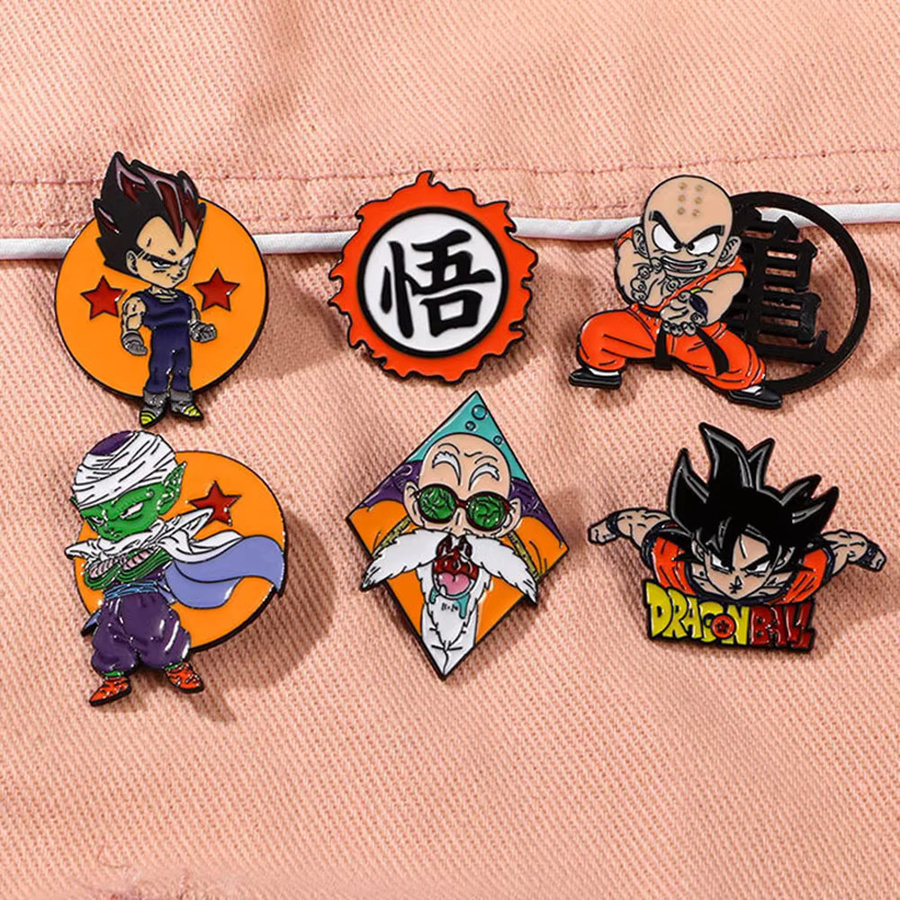 Bandai Dragon Ball Emaille-Broschen, Anstecknadeln, 6-teiliges Set - Bild 3