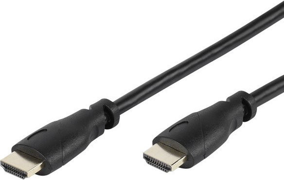 Vivanco High Speed HDMI Kabel mit Ethernet in Schwarz, Länge: 5,0 m - Bild 1