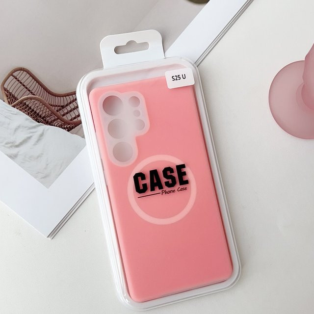Magnetische Silikonhülle mit Linsenschutz für Samsung Galaxy S23 S24 S25 S26 Ultra Plus FE in Schwarz mit MagSafe Kompatibilität - Bild 1