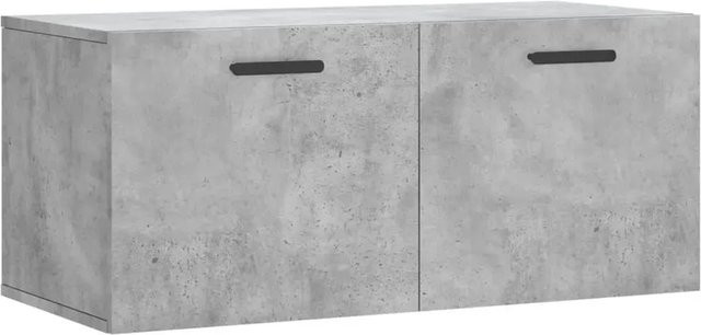 vidaXL Wandschrank in Betongrau aus Holzwerkstoff, B/T/H: 80 x 36,5 x 35 cm - Bild 1