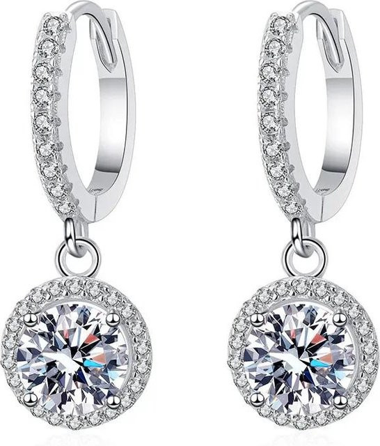 Rui Di Ohrringe 925 Silber, Moissanit, Damen - Bild 1