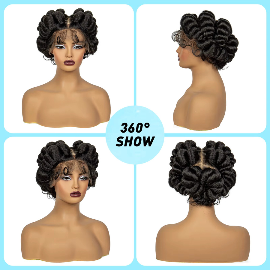 Alice Spring Bantu Synthetische Geflochtene Perücke, Unisex - Bild 4