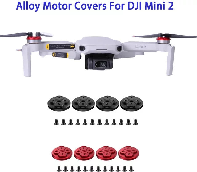 4er-Set DJI Motor-Abdeckungskappen zum Staubschutz für DJI Mini 2, Mini SE, Mini 2 SE und Mini 4K in Schwarz - Bild 1