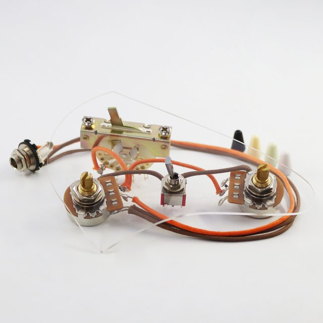 Phrilam Vorverdrahtetes Verkabelungsset für ST/SQ HSH HH E-Gitarrenmodelle, Multicolor - Bild 1