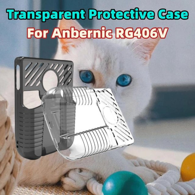 Anbernic RG406V Schutzhülle aus transparentem TPU Soft Shell Cover zum Schutz vor Kratzern und Stürzen - Bild 1