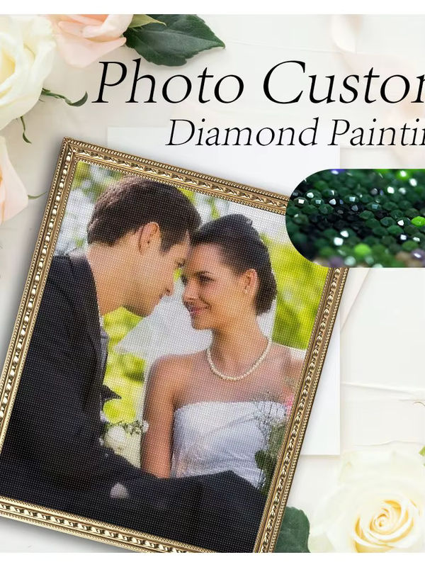 RUOPOTY 5D Diamant-Malerei-Set personalisierbares Haustier-Porträt als Wanddekoration in Multicolor - Bild 4