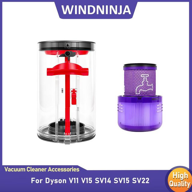 Ersatz Staubbehälter und HEPA-Nachfilter für Dyson V11 V15 SV14 SV15 SV22 Staubsauger - Bild 1