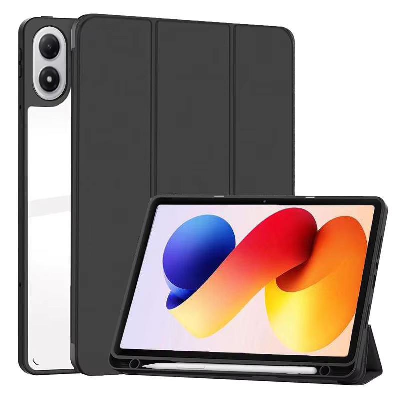 Xiaomi Redmi Pad 2 Pro 12,1 Zoll Hülle mit Stifthalter und Acryl-Rückseite in Schwarz oder Blau - Bild 1