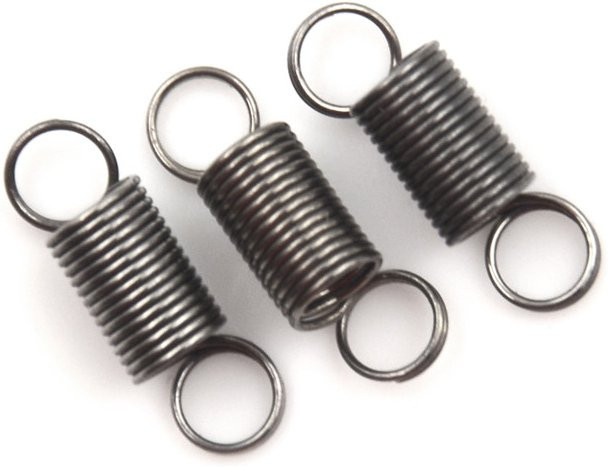 10 Stück JETTING Zugfedern aus Edelstahl mit Haken in Silber, Länge: 6 mm, Streckmaß bis 30 mm - Bild 1