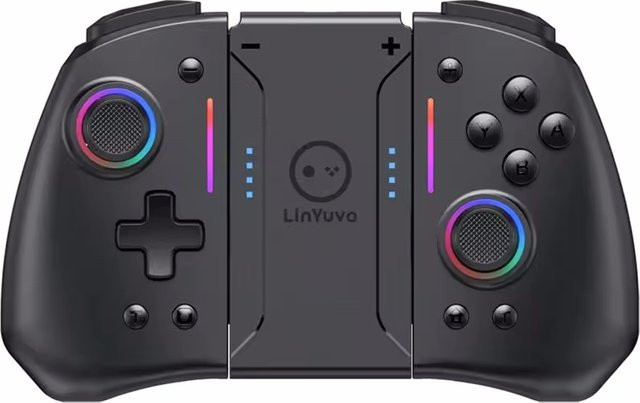 Bluetooth Gaming Controller für Nintendo Switch, OLED und Lite in Schwarz oder Weiß - Bild 1