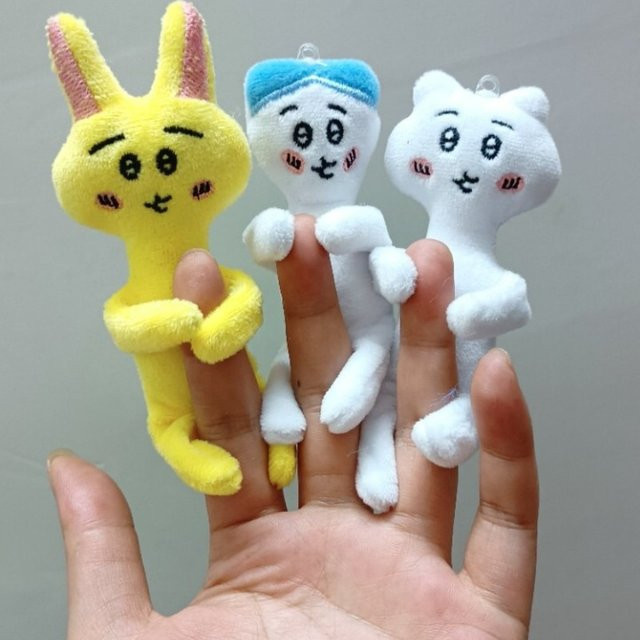 Bandai Chiikawa Usagi Hachiware, Plüsch-Schlüsselanhänger, Tiere - Bild 1