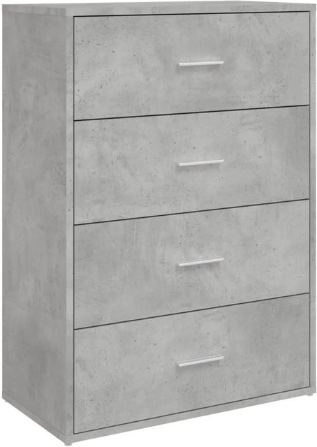 vidaXL Sideboard aus Holzwerkstoff in Betongrau, B/T/H: 60 x 31 x 84 cm - Bild 1