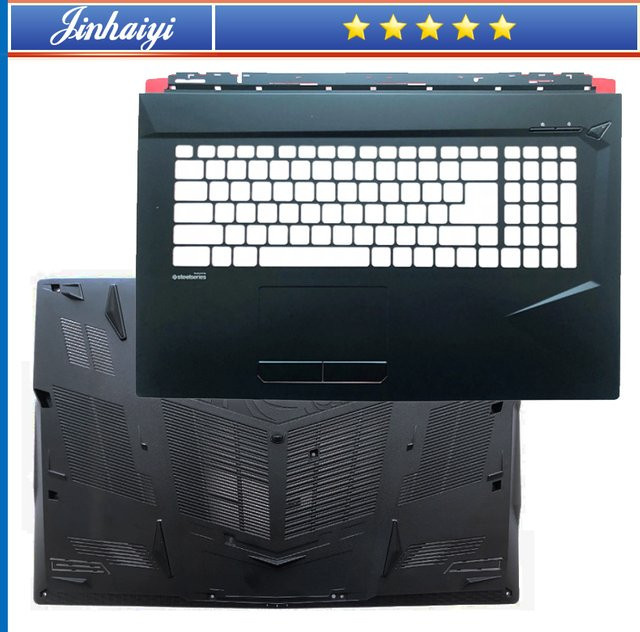 MSI Ersatzgehäuse Set für GL73 GP73 GP73M MS-17C4 17C1 17C5 17C6 17C7 bestehend aus Handballenauflage und unterer Schale in Schwarz - Bild 1