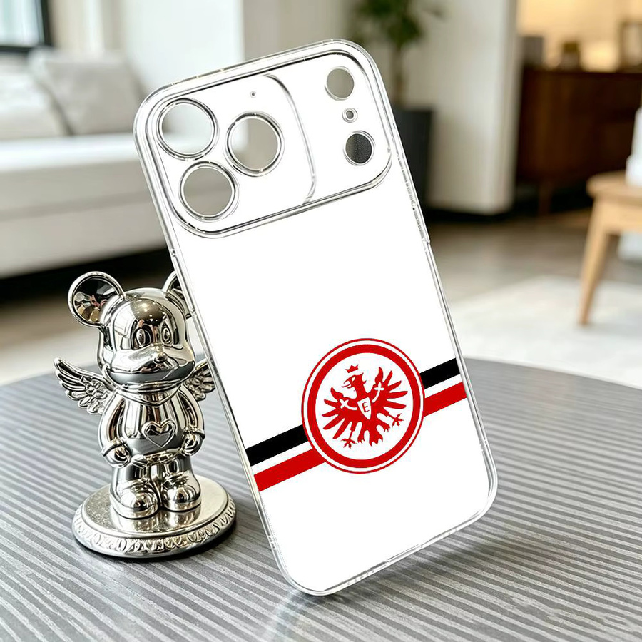 Eintracht Frankfurt Handyhülle aus transparentem Silikon für iPhone 11 bis iPhone 17 Pro Max Plus und Mini - Bild 2