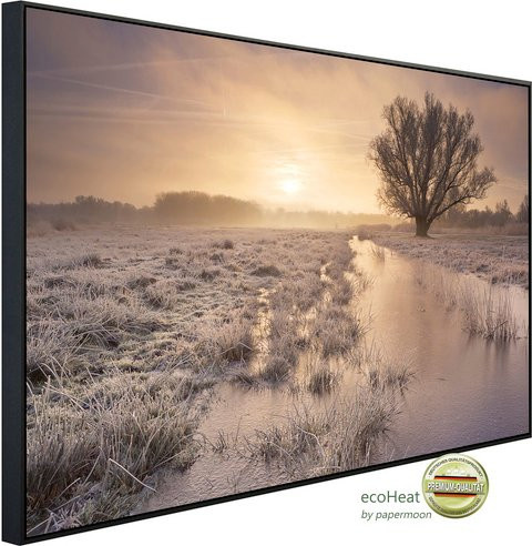 papermoon Infrarotheizung EcoHeat Winterlandschaft in Bunt mit Matt-Effekt, App-Steuerung und Überhitzungsschutz - Bild 1