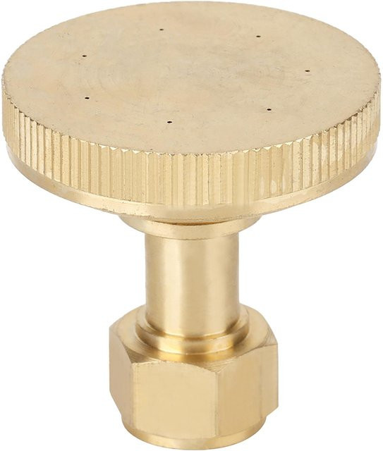 CosyHome Sprühdüse für die Gartenbewässerung mit 7 Löchern und G1/4 Innengewinde, gerade, beige/gold - Bild 1