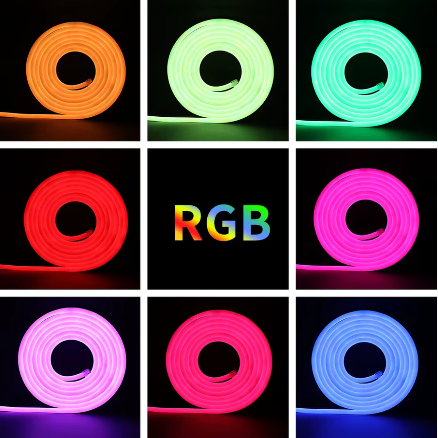 FastDeng Smart Tuya WiFi RGB Neon Flex LED-Band, dimmbar mit Fernbedienung, wasserdicht, Multicolour - Bild 4