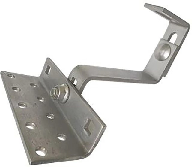 Absaar Solar Dachhaken für Solar-Paneele, 3-fach verstellbar, 6 mm, Farbe: Silber - Bild 1