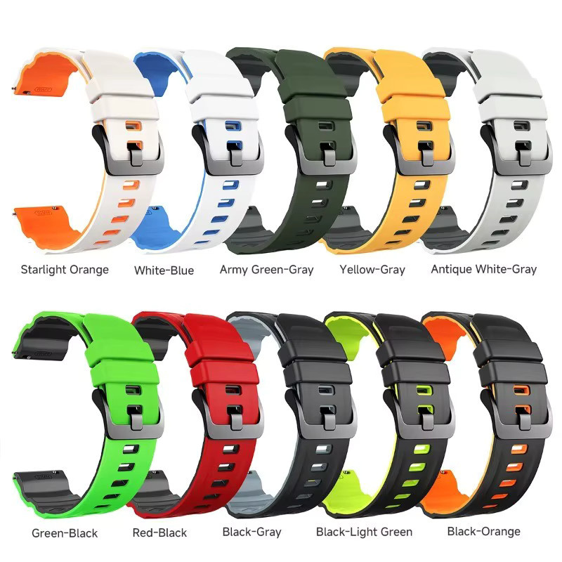 CAOWTAN Silikonarmband für Garmin Forerunner und Vivoactive Uhren, 22 mm, Unisex - Bild 2