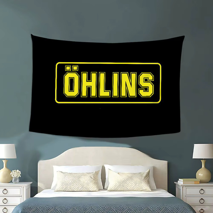 Ohlinss Performance Technology Rennwagen-Flagge in Schwarz, rechteckige Textil-Dekoration für Zuhause und Outdoor, B/H: 50 x 50 cm - Bild 3