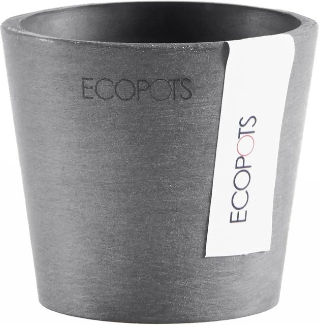 Ecopots Pflanztopf Amsterdam Mini Grau Höhe: 8 cm - Bild 1