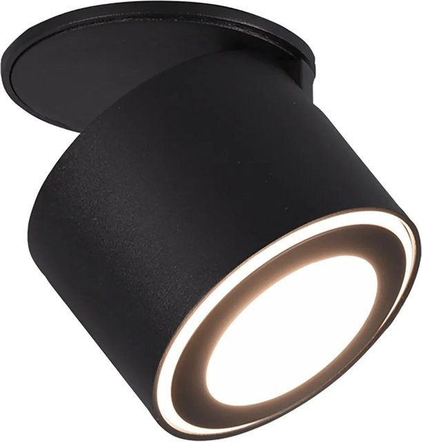 Trio LED-Einbauspot und Aufbauspot Taurus 5W in Schwarz matt, verstellbar - Bild 1
