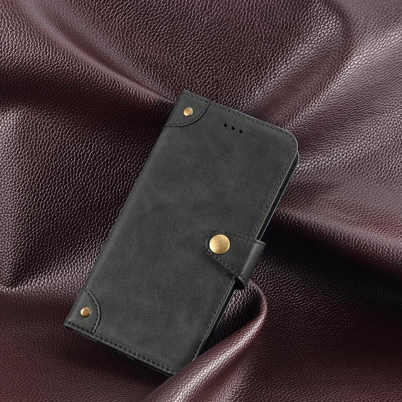 BONUMUM Retro Lederhülle mit Metallverschluss für Blackview XPLORE 2, Handyhülle aus Kunstleder - Bild 2