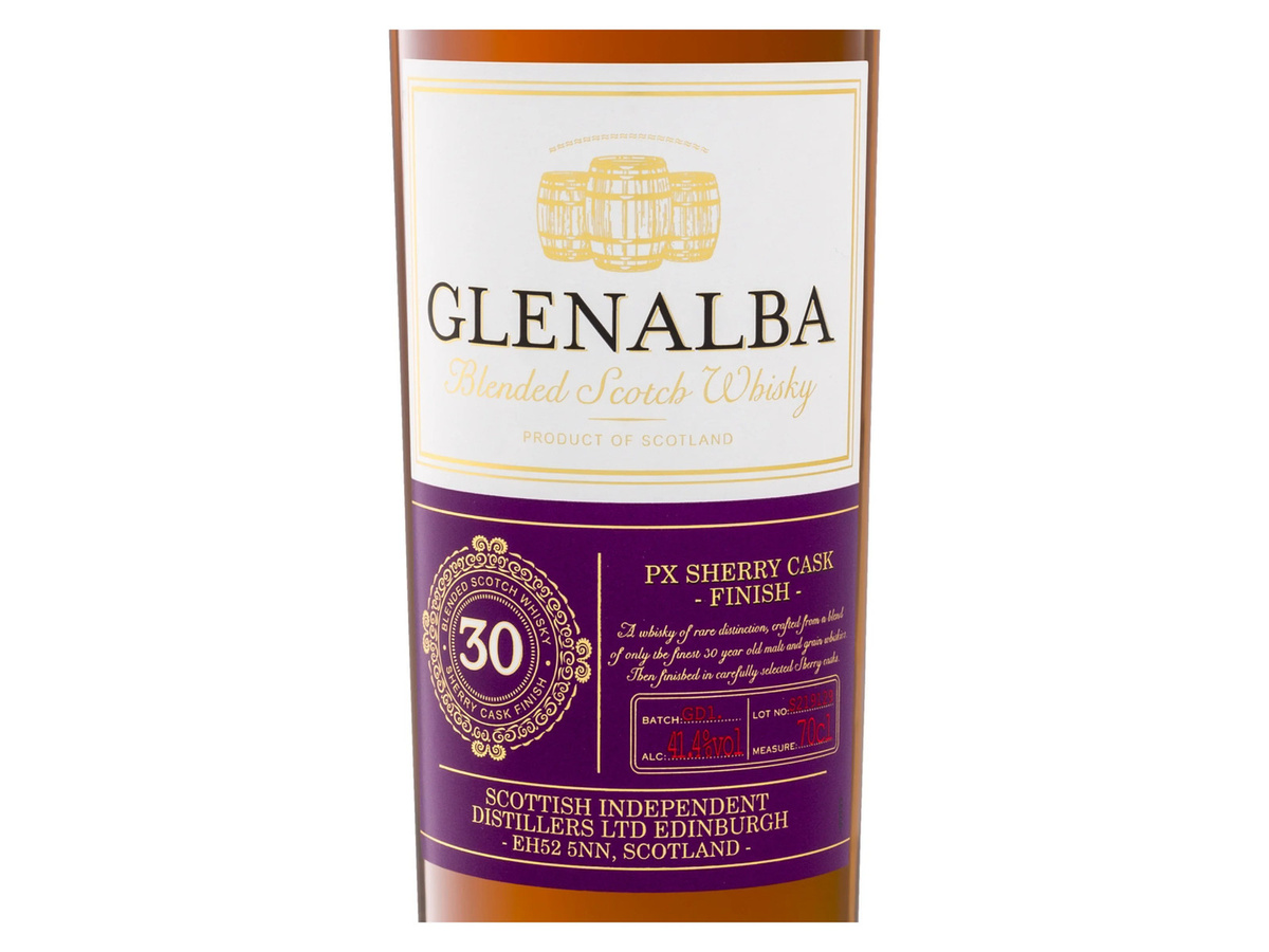 Glen Alba Blended Scotch Whisky 30 Jahre PX Cask Finish 0,7 l - Bild 2