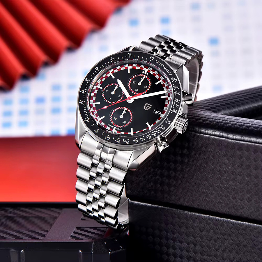 Pagani Design Chronograph, Quarz, Edelstahl, Silber, Herren - Bild 2