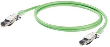 Weidmüller Cat7 Ethernet LAN Stecker, konfektioniert, gerade, grün - Bild 1