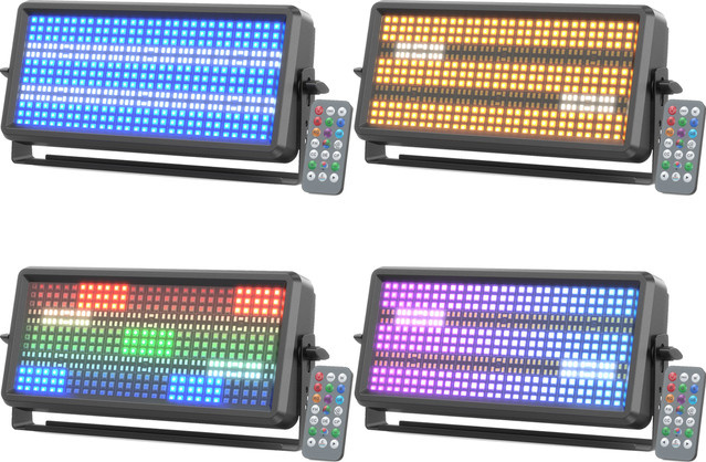 Yiflamefly Wall Washer LED Lichtleiste 150W mit RGBW-Farben und DMX512 für DJ, Party und Bar, Schwarz - Bild 1