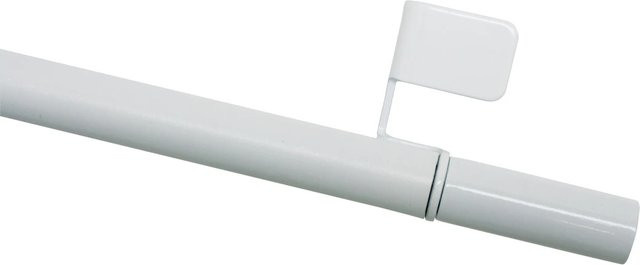 Gardinia Klemmstange Press&Go Zylinder aus Metall in Weiß, Länge: 80 cm - 110 cm, Durchmesser: 8/10 mm - Bild 1