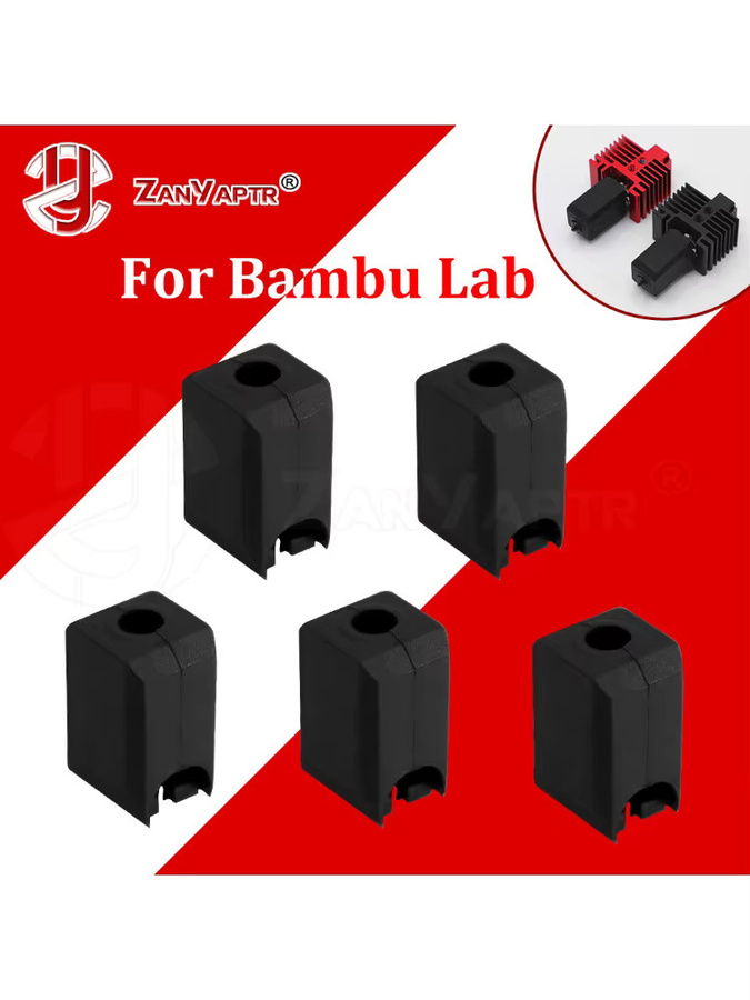 Bambu Lab Silikonsocken für Hotend und Extruder in Schwarz für X1, X1C, P1S und P1P - Bild 4
