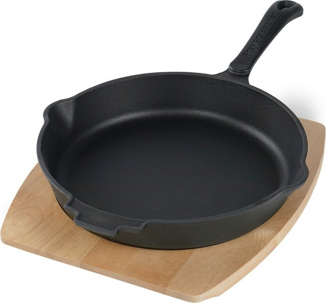 Freyersbacher Gusseisenpfanne mit Emaille in Schwarz, Durchmesser: 28 cm - Bild 1