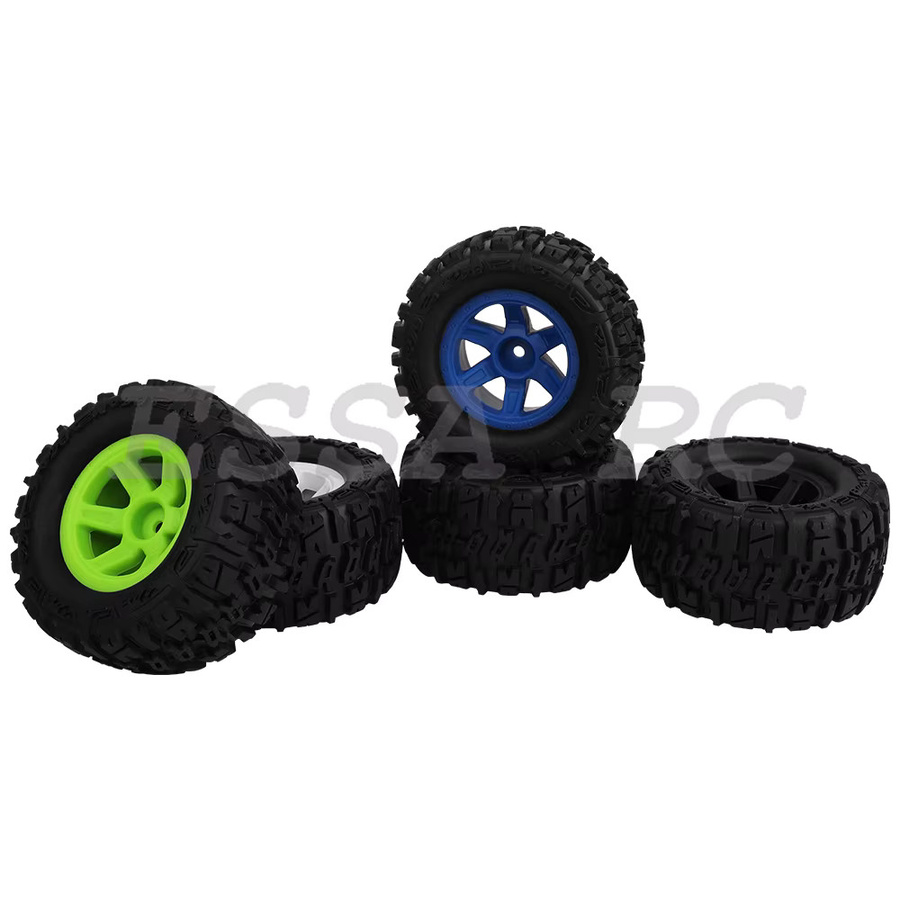 MJX RC-Radreifen, 4-teiliges Set, Gummi, 90 mm, 12 mm Sechskant, Zubehör - Bild 5