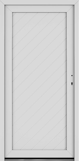 Roro Nebeneingangstür OKE 1153 Kunststoff 5FA Weiß B: 98 cm, H: 198 cm, DIN Rechts - Bild 1