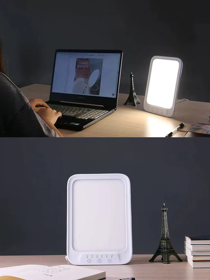 Donirt Bionische Sonnenlichtlampe als Trostlampe mit 20000 Lux, Weiß, 3 Lichtfarben und 10 Helligkeitsstufen - Bild 6