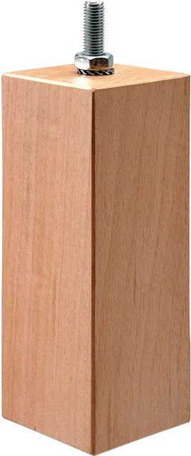 Hettich Möbelfuß Brema aus Buche Holz in Braun mit M8 Schraube B/T/H: 15,0 x 5,0 x 5,0 cm - Bild 1