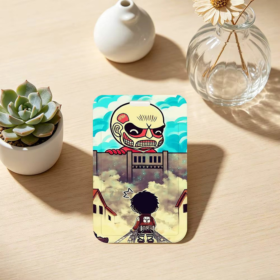 Anime Attack On Titan Ausweishalter mit Umhängeband für Schule und Büro in Multicolour - Bild 2