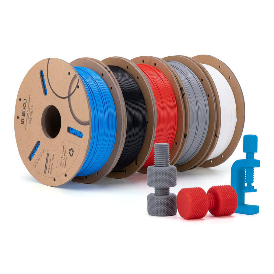 ELEGOO PLA Filament 1,75mm für FDM 3D-Drucker, Schwarz - Bild 2