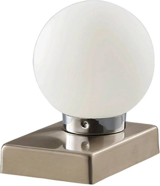 Lindby Tischlampe Naomi Modern Weiß aus Metall und Glas mit Kugel, E14, Höhe: 40 cm, Breite: 23 cm, Tiefe: 10 cm - Bild 1