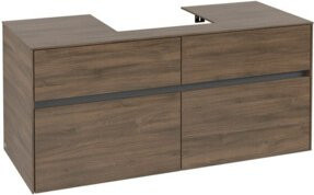 V&B Waschtischunterschrank Collaro in Arizona Oak mit mittigem Waschtisch, B/T/H: 120 x 54,8 x 50 cm - Bild 1