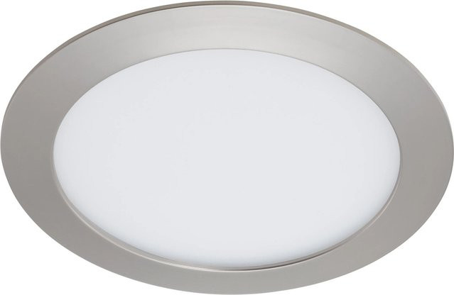 Briloner LED-Einbauleuchte Nickel matt rund, Höhe: 2,9 cm, Durchmesser: 17 cm - Bild 1