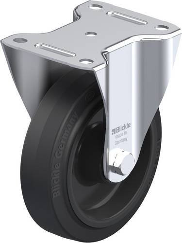 Blickle B-POEV 160XR Bockrolle in Schwarz und Grau aus Stahl mit 160 mm Rad-Durchmesser und 400 kg Tragfähigkeit - Bild 1