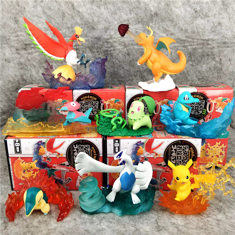 Re-Ment Pokémon Battle Scene Blind Box Figur als buntes Spielzeug und Tischdeko - Bild 2