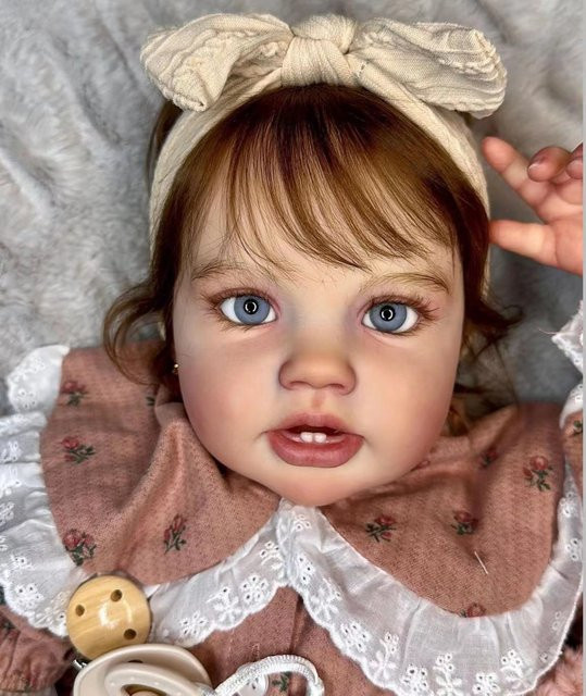 NPK Lotustie Reborn Baby-Kleinkind-Puppenbausatz, unvollendet, Stoffkörper, Bunt/Mehrfarbig - Bild 1