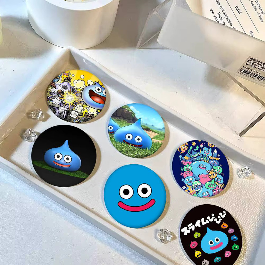 Mesuca Brosche, Rocket Slime, Emaille-Pin, rund - Bild 3